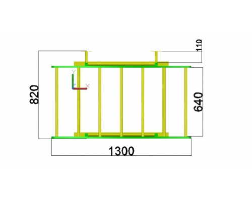 Детский спортивный комплекс для дома ''Олимпик-Грибок'' с сеткой